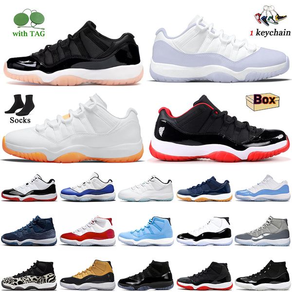 

new jumpman 11 11s bleached coral basketball shoes fashion women mens midnight navy cherry cool grey bred pantone unc high bred concord trai