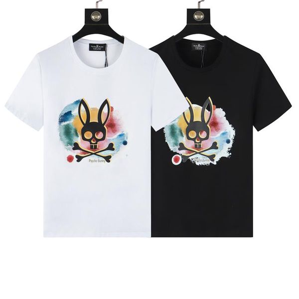 

men's designer t-shirt psycho bunny t-shirt fashion casual luxury costume street shorts sleeve clothes women's t-shirt size m-xxxl, White;black