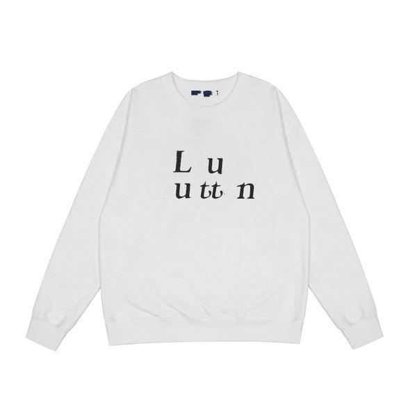 

fashion hoodies sweatshirts louiseity men women printed letter spring and autumn lightweight loose student casual sweatshirt viutonity 04-01, Black