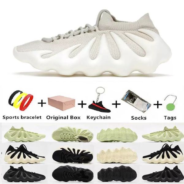 

running shoes trainers sports sneakers dark slate knit breathable black white yellow 450 mens 450s west men women 36-46 h68038 tvu