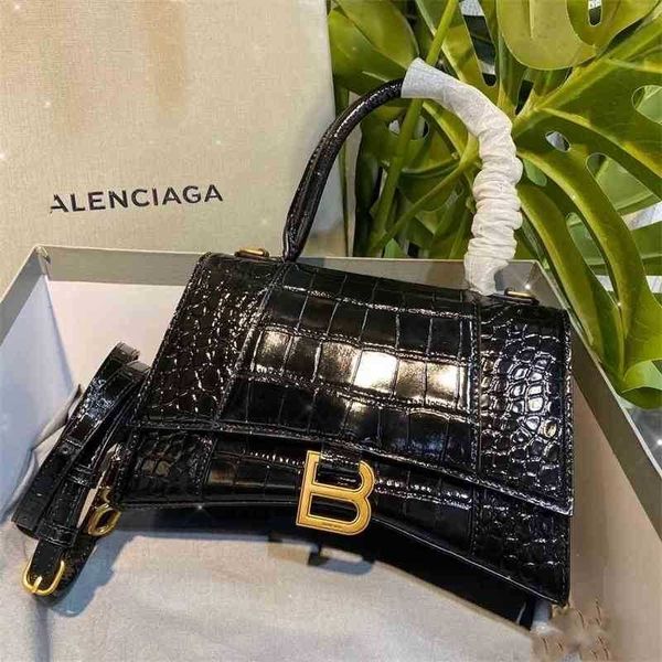 

women balencaigass bags messenger designer same star female 2022 fashion versatile b family crocodile hourglass ch