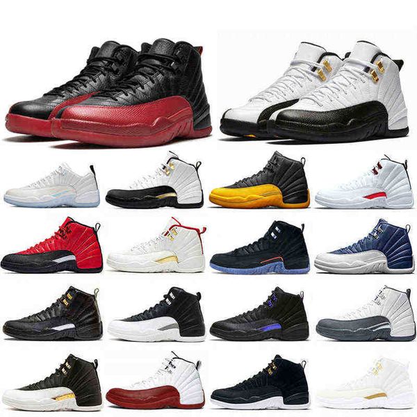 

12 outdoor shoes for men royalty taxi university gold utility 12s mens trainers tripe white playoffs wings lagoon pulse sports sneakers, Black