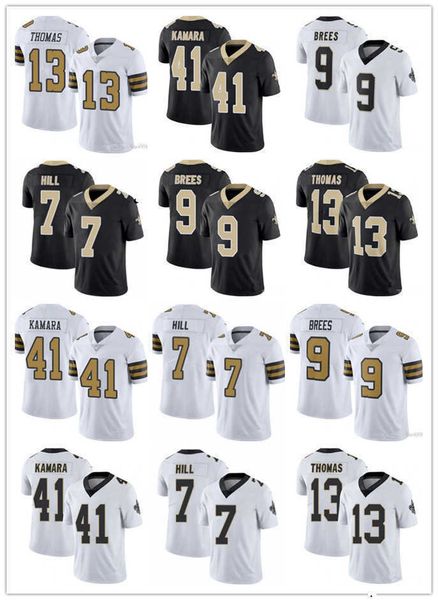 

2022 football jerseys new orleans''saints''men women youth 9 drew brees 41 alvin kamara 13 michael thomas 7 taysom hill, Black;red