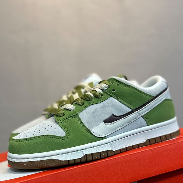 

designer luxury brand 2022 new sneakers lovers classic avocado green retro fashion casual skateboard shoes