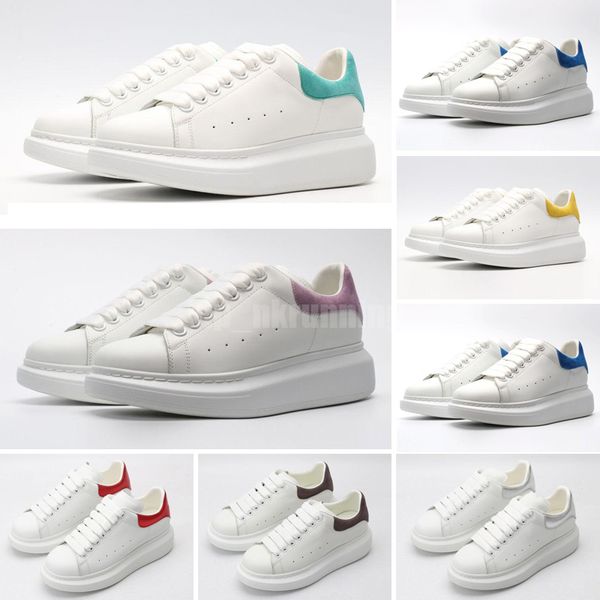 

2022 casual shoes shoe sneak trainers womens velvet beautiful platform leather solid dress large suede flat sole chaussures mc queen 36-46
