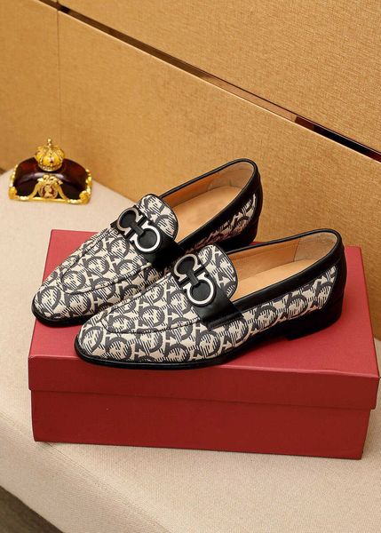 

2022 men breathable slip-on casual dress shoes loafers brand formal business mens prom party wedding flat shoes size 38-45, Black