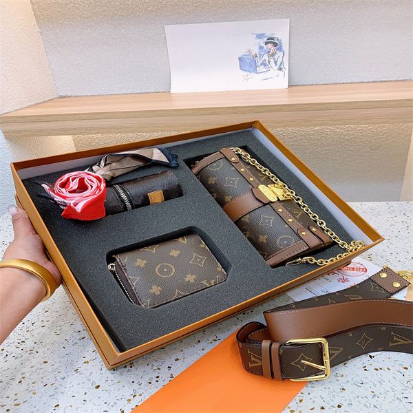 

three-piece set designer bag shoulder bags barrel-shaped luxury underarm real leather crossbody tote bag womens handbag sequined