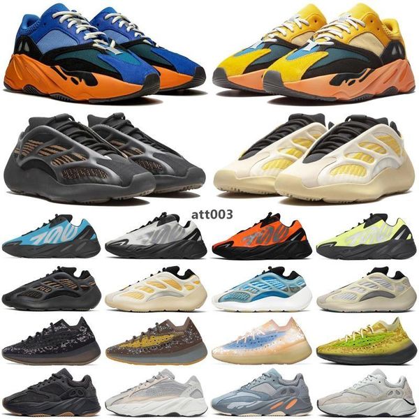 

700 v3 380 bright blue men women shoes cream sun cyan clay brown safflower stat yezzies''350 yeezzy yezzzy yeezie kanyes boost 35, Black
