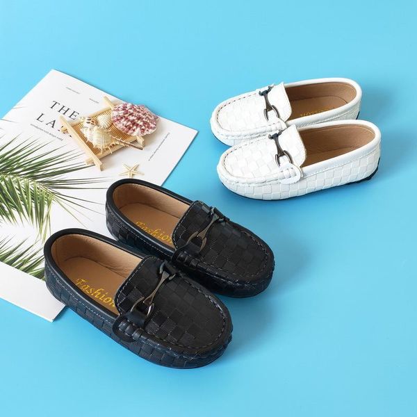 

athletic & outdoor boys girls shoes moccasins soft kids loafers children flats casual boat children's wedding leather autumn fashionath, Black