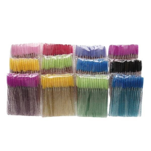 

200 pcs mascara wands brushes makeup tools beauty for volume eyelashes extension and eye brown make-up tools hpness