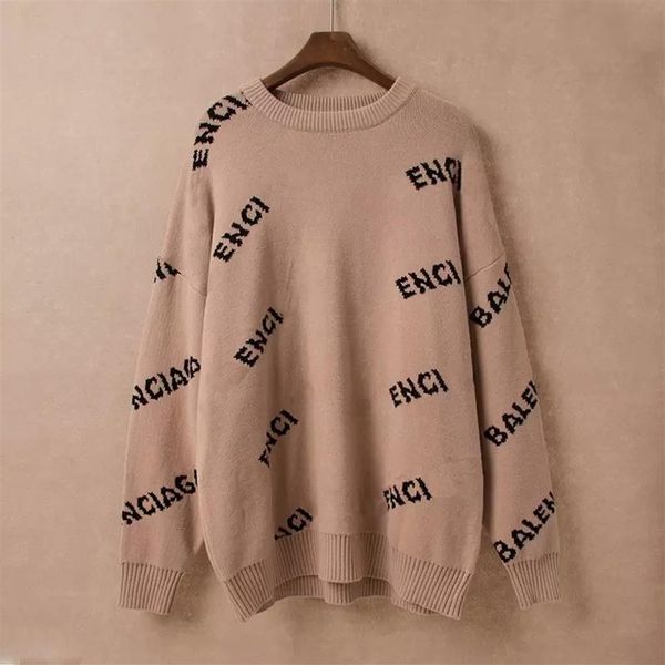 

2022 mens designer sweaters retro classic luxury sweatshirt men arm letter embroidery round neck comfortable high-quality jumper f173o, White;black