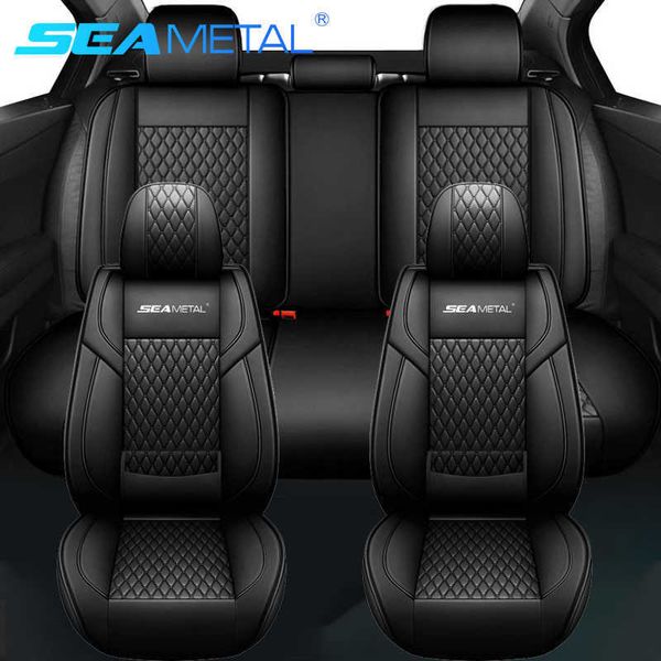 

car seat covers seametal luxury cushion pu leather universal auto protector pad for 5- automobile accessories t221110