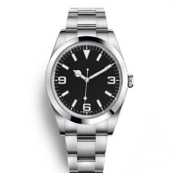 

luxury menes watch exp air king series 116900 216570 black 40mm dial automatic mechanical movement 316 steel bran designer wat315h, Slivery;brown