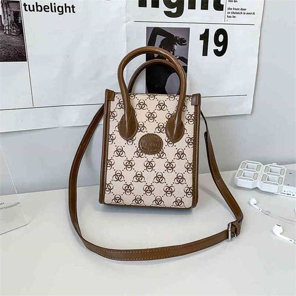 

minority printed flower crossbody bag women's 2022 new style couple street carrying sling one shoulder bag