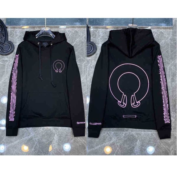 

ch hoodies men's hoodies sweatshirts 2022 winter men print pullover chrome hooded hearts mens arm ch loose women b9br, Black;brown