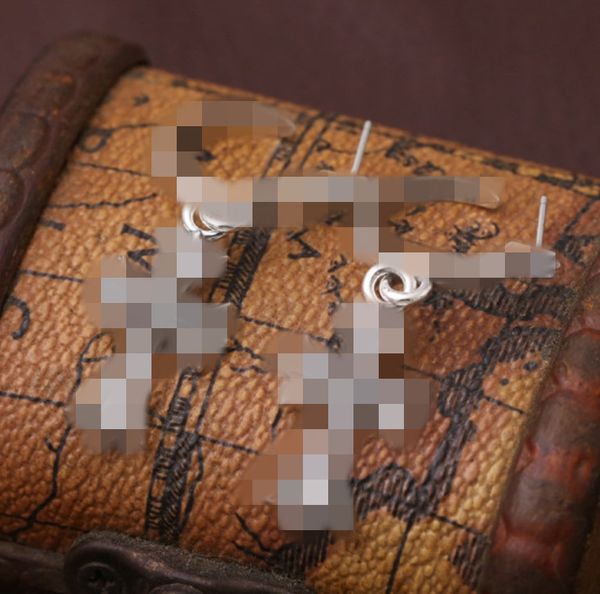 

crosses dangle earring 925 sterling silver hoop earrings no stones versions gothic punk hand-made designer vintage jewelry accessories gift