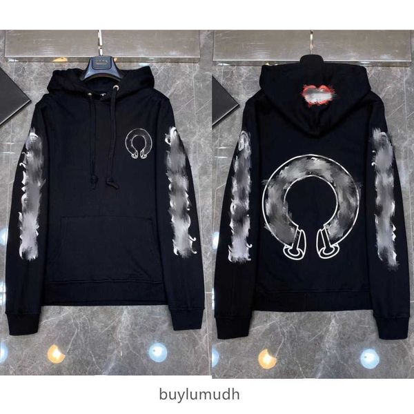 

ch hoodies men's hoodies sweatshirts designer luxury loose jackets hearts horseshoe cross print ch men zipper sweatshirt women coat ca, Black;brown