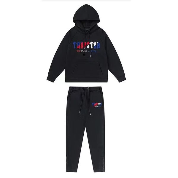 

tracksuits designer mens trapstar embroidery pull rainbow towel decoding hooded sportswear men and women suit zipper trousers suit 9ae8, Gray