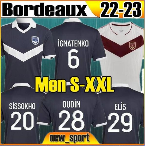 

22 23 girondins de bordeaux soccer jerseys 2022 2023 s.kalu ben arfa maja oudin t.basic thai uniform maillot de football shirt men s-xxl, Black;yellow
