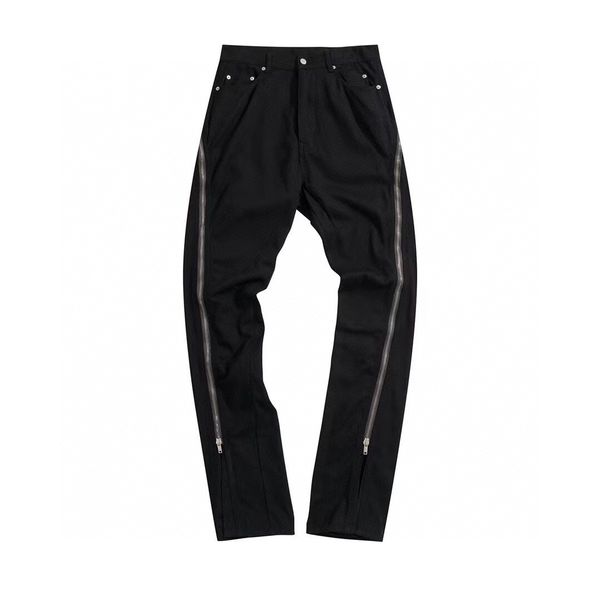 

new mens women designer pants denim jean casual pocket zippertrousers pajama jogger black strip sport men clothing spring summer, Blue