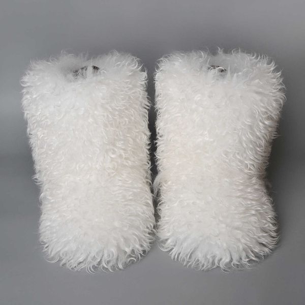 

boots winter ankle boots wool proof snow boots womens warmth large plush outdoor women shoes 221109, Black