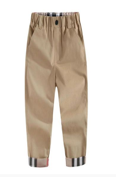 

new style boys pants trousers casual brushed 100 cotton elastic pants plaid europe fashion winter 37 year kids clothing9707249, Blue