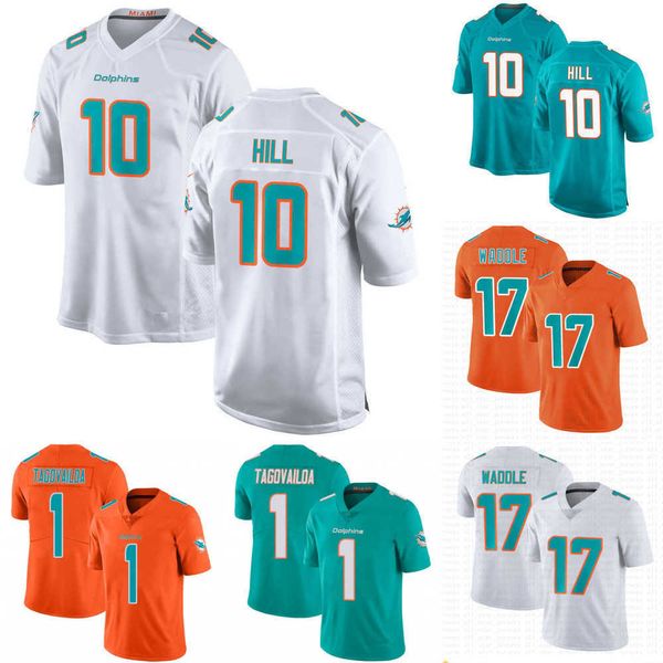 

football jerseys 10 tyreek hill men women youth miami''dolphins''jersey 13 dan marino 11 devante parker 1 tua tagovailoa, Black;red
