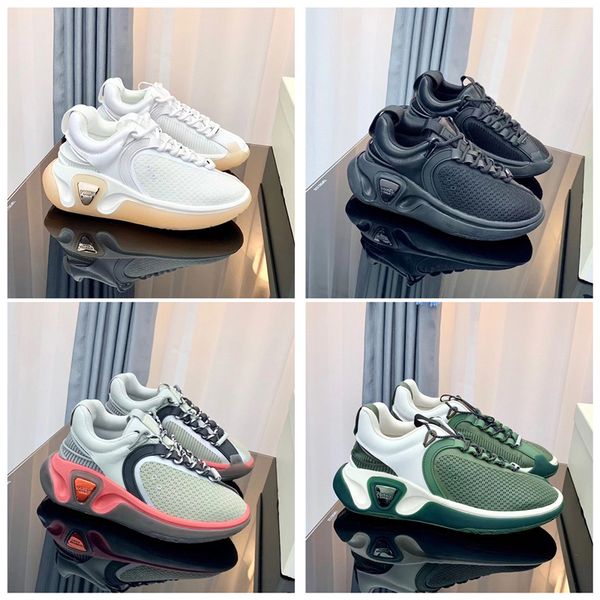 

men's 2023 new summer breathable mesh all-match casual sports color-blocking lace-up running shoes luxury buckle strap, Black