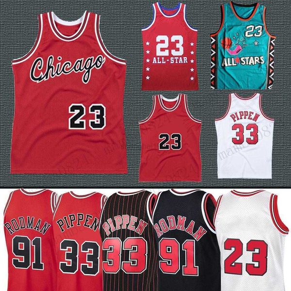 

college basketball wears 23 mj jersey dennis scottie rodman 33 pippen ncaa retro 1995 1996 mj basketball jerseys, Black
