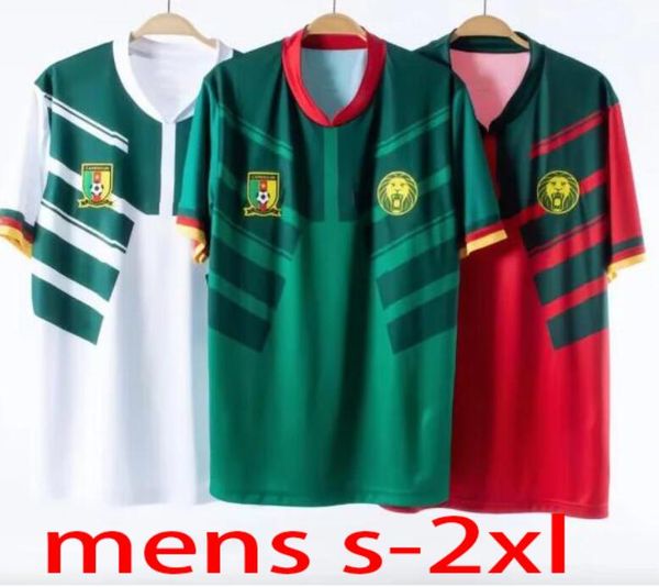

21/22/23 cameroon soccer jerseys home green africa cup anguissa 2022 2023 mboba choupo-moting bahoken ganago toko ekambi hongla retro footba, Black;yellow