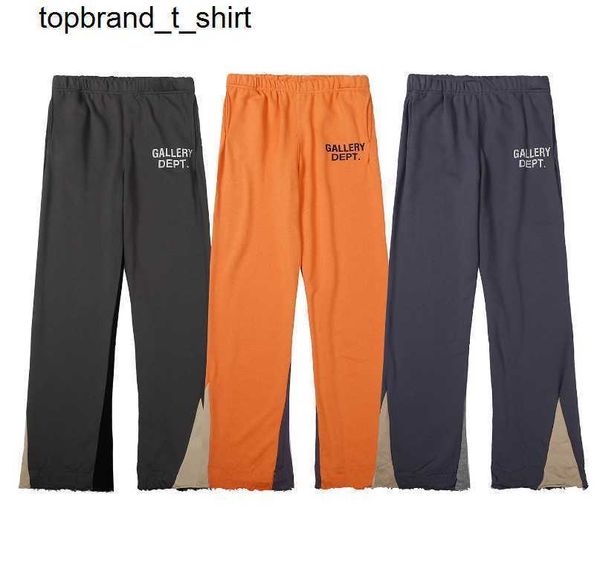 

men's pants designer galery dept patchwork sports loose casual men's women's fashion pants, Black