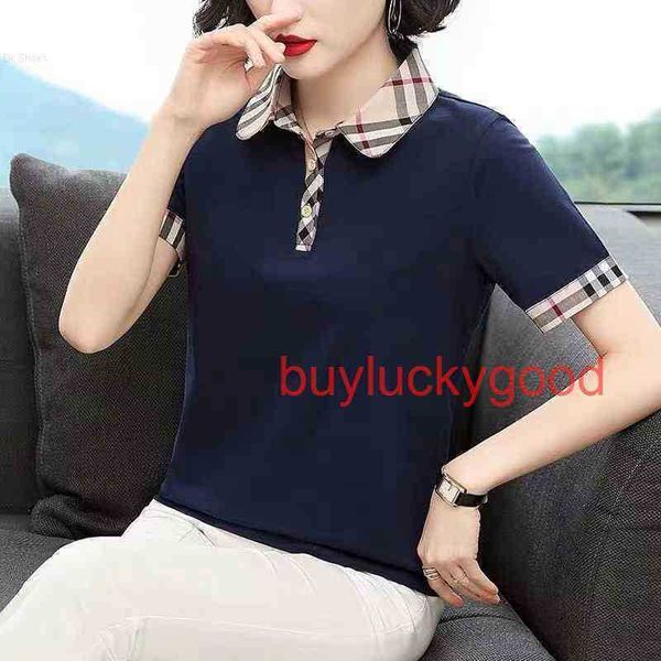 

good brand t shirt polo shirt 2022 spring summer autumn clothes lapel long sleeve short t-shirt women's loose midd, White