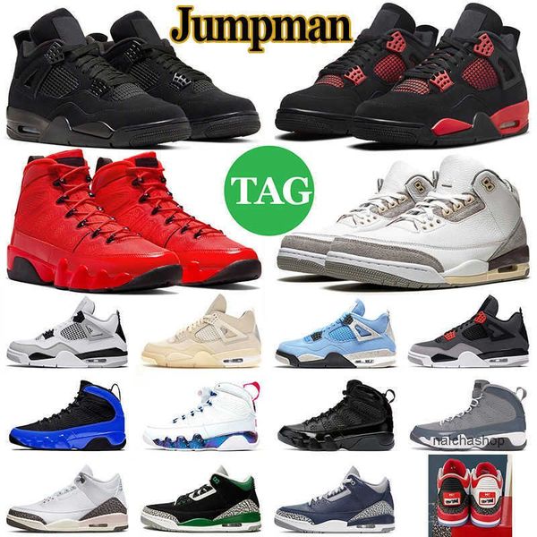 

shoes jumpman 4 4s mens basketball shoes 3 3s neapolitan chile red thunder bred cement military black cat 9 9s infrared men womens trainers