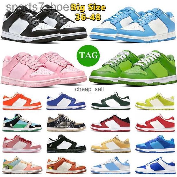 

dunks low big designer dunks running shoes men women panda white black unc green apple chicago grey fog racer blue mens trainers