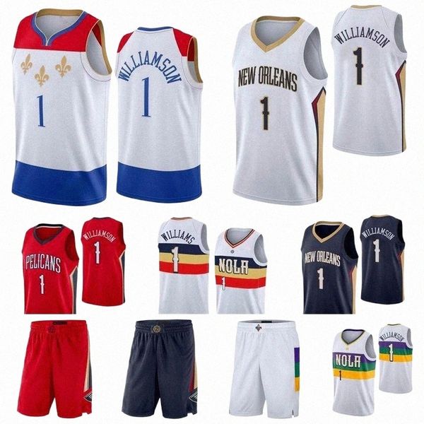 

mens zion 1 williamson basketball jerseys mitchell & ness 2021 ncaa edition city shorts white black n6hw#