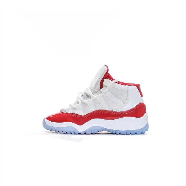 

2022 toddler basketball shoes 11 retro high cherry kids sports white red girls boys children students sneakers us size 8c-3y eur 25-35 gug, Black