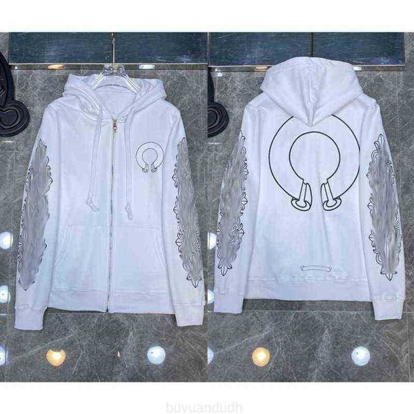 

hoodies men's hoodies sweatshirts new chrome fashion classic designer luxury mens ch horseshoe sanskrit cross print pullover hooded 0uf, Black;brown