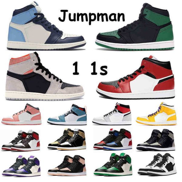 

jumpman 1s basketball shoes og high men university blue shadow black gym red turbo green tie dye biue chill hyper royal phantom unc dark