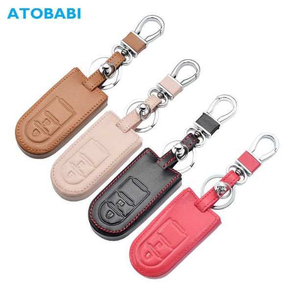 

car key leather car key case for toyota passo pixis joy daihatsu tanto la600s perodua smart keychain holder remote control protect cover t22