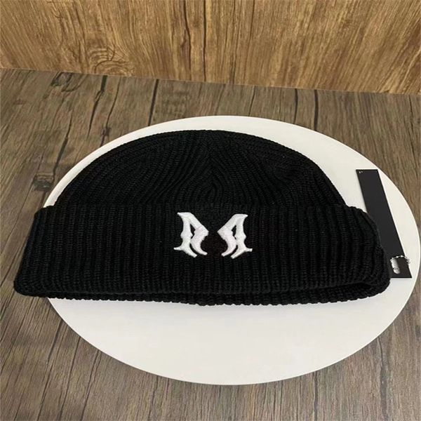 

beanie/skull caps designer winter beanie knitted cotton warm hat skull ladies stripe cap beanies 13colors, Blue;gray