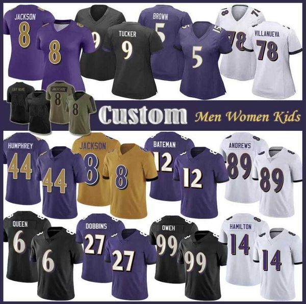 

custom lamar jackson jersey baltimore''ravens''14 kyle hamilton mark andrews justin tucker ray lewis ed reed ship marlon