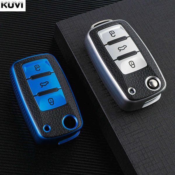 

car key leather tpu car key case cover for vw polo golf passat tiguan beetle caddy t5 up eos skoda octavia seat leon altea t221110