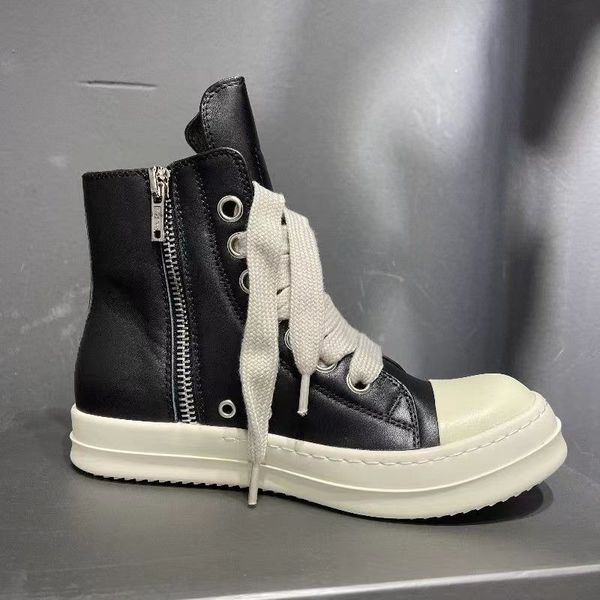 

fogachine high ricko man high shoes women canvas sneakers black lace up boo