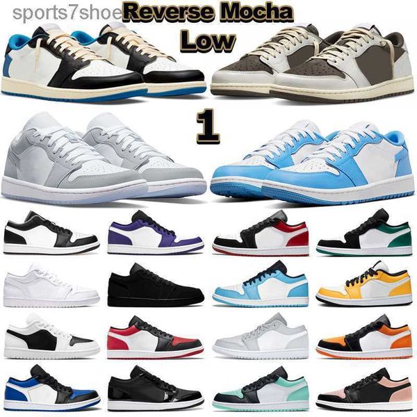 

lows sneaker 1 low og basketball shoes for men women reverse mocha unc wolf grey shadow bred toe pine green white camo mens trainers outdoor
