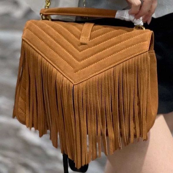 

women's r shoulder bag tote 2023 new fashiontassel messenger vintage single shoulders style large crossbody bag factory direct sales