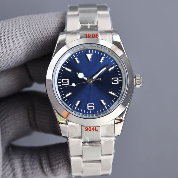 

Air Mens Watch king 40mnm Selling Stainless Steel Sapphire Glass Mirror Automatic Mechanical Wristwatches Standard for successful men gold wristwatch, +waterproof