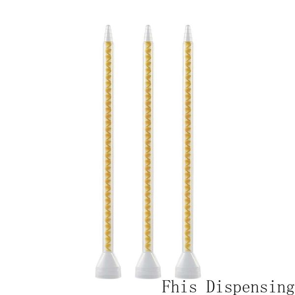 

pack of 100 resin static mixer ms05-32 mixing nozzles for duo epoxies bell mouth silicone mixing tube core pom material