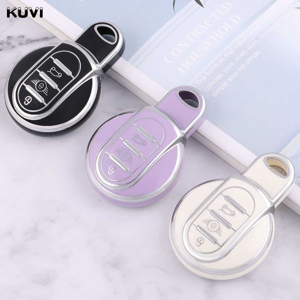 

car key tpu car key case cover for bmw mini cooper s one jcw f54 f55 f56 f57 f60 clubman countryman remote fob holder shell keychain t221110