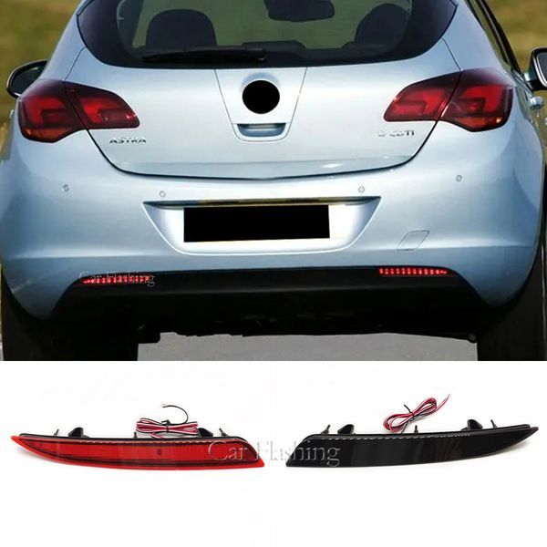 

2pcs led rear bumper reflector light tail lamp parking warning running light for opel vauxhall astra j mk vi 2009-2015