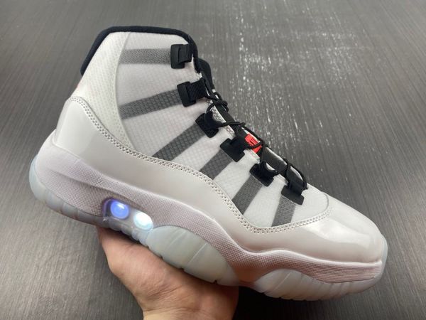 

with box 11 adapt basketball shoes men white multicolor 11s sneaker